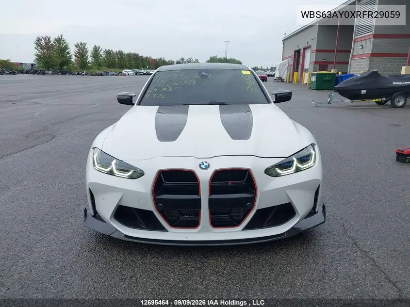 2024 BMW M3 VIN WBS63AY0XRFR29059 — фото 13