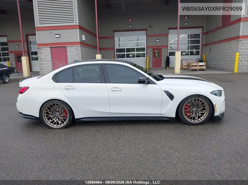 2024 BMW M3 VIN WBS63AY0XRFR29059 — фото 14