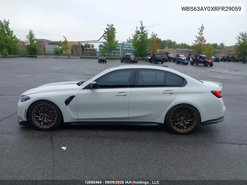 2024 BMW M3 VIN WBS63AY0XRFR29059 — фото 15