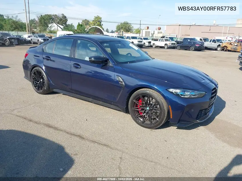 BMW M3 2024, VIN WBS43AY00RFR57783