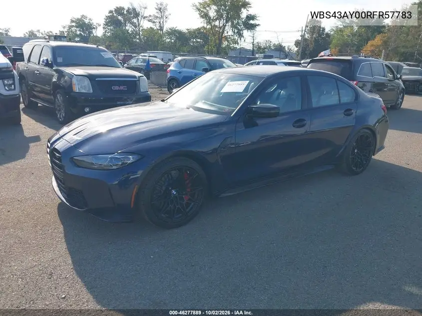 2024 BMW M3 VIN WBS43AY00RFR57783 — фото 2