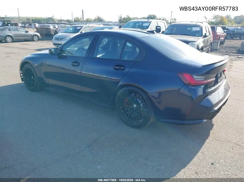 2024 BMW M3 VIN WBS43AY00RFR57783 — фото 3