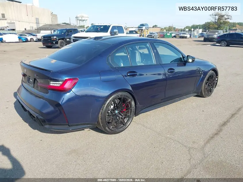 2024 BMW M3 VIN WBS43AY00RFR57783 — фото 4
