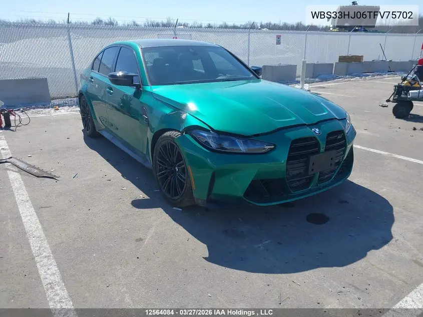 BMW M3 2026, VIN WBS33HJ06TFV75702