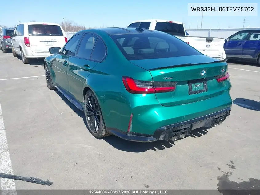 2026 BMW M3 VIN WBS33HJ06TFV75702 — фото 3