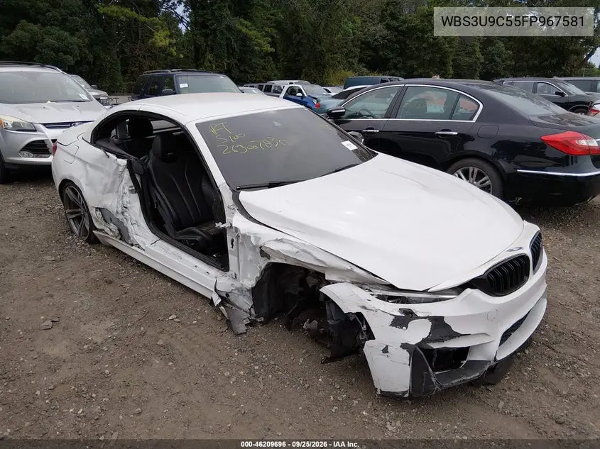 BMW M4 2015, VIN WBS3U9C55FP967581
