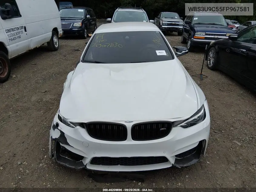 2015 BMW M4 VIN WBS3U9C55FP967581 — фото 11