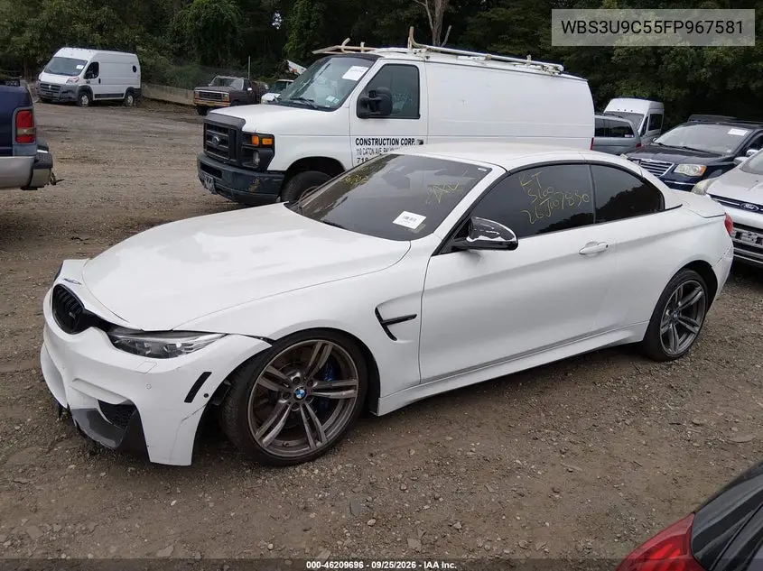2015 BMW M4 VIN WBS3U9C55FP967581 — фото 13