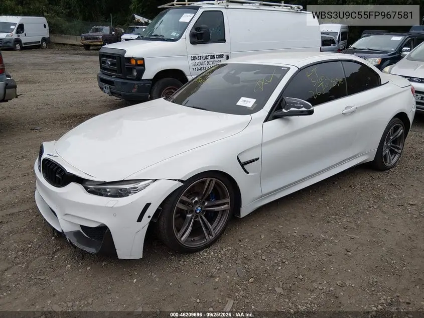 2015 BMW M4 VIN WBS3U9C55FP967581 — фото 2