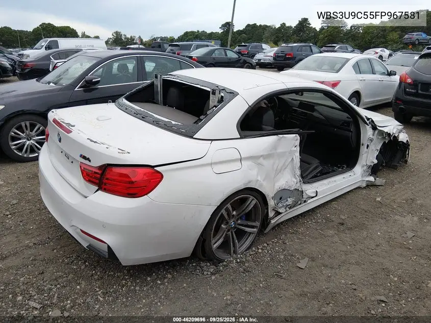 2015 BMW M4 VIN WBS3U9C55FP967581 — фото 4