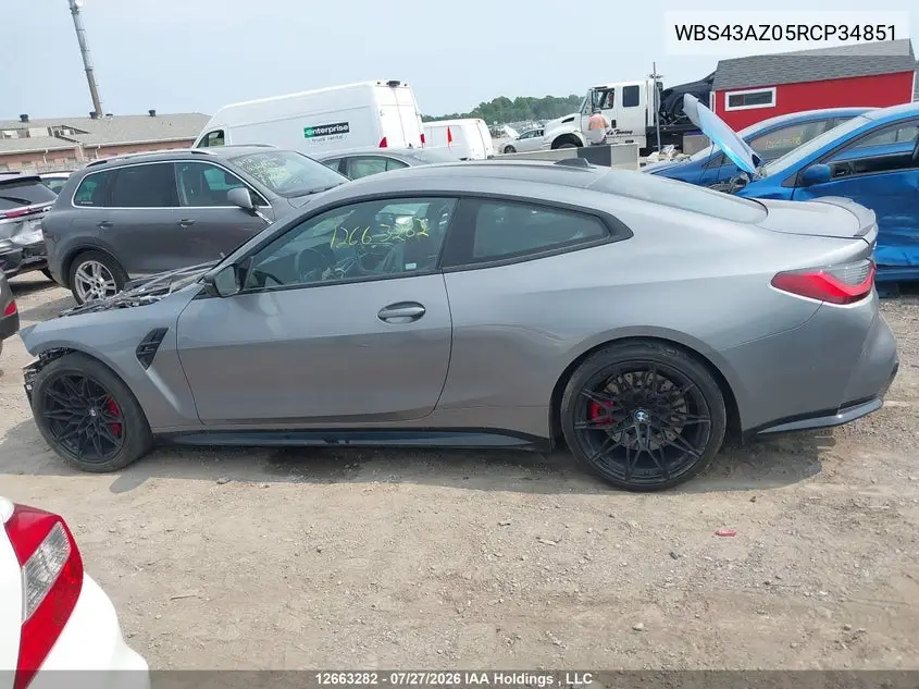 2024 BMW M4 VIN WBS43AZ05RCP34851 — фото 14