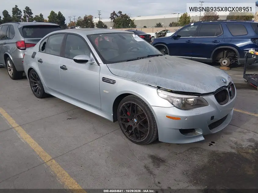 BMW M5 2008, VIN WBSNB935X8CX08951