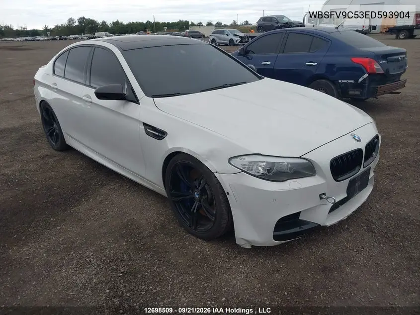 BMW M5 2014, VIN WBSFV9C53ED593904
