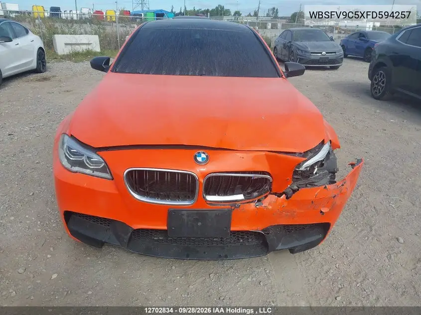 2015 BMW M5 VIN WBSFV9C5XFD594257 — фото 12