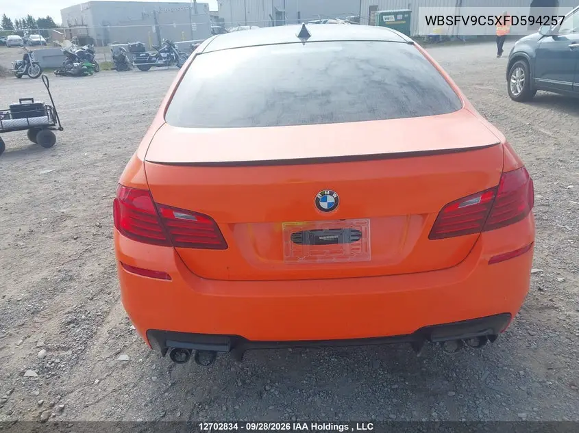 2015 BMW M5 VIN WBSFV9C5XFD594257 — фото 16