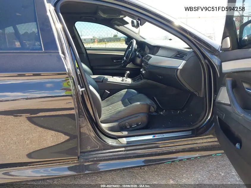 2015 BMW M5 VIN WBSFV9C51FD594258 — фото 5