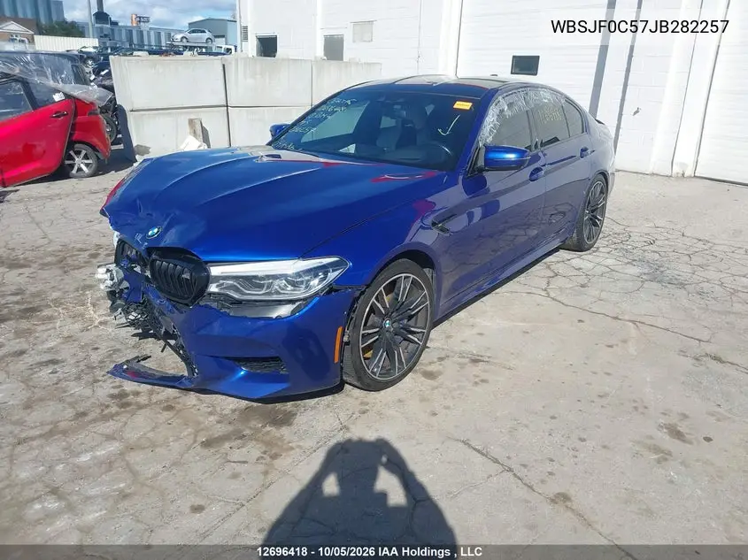 2018 BMW M5 VIN WBSJF0C57JB282257 — фото 2