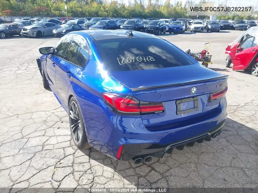 2018 BMW M5 VIN WBSJF0C57JB282257 — фото 3