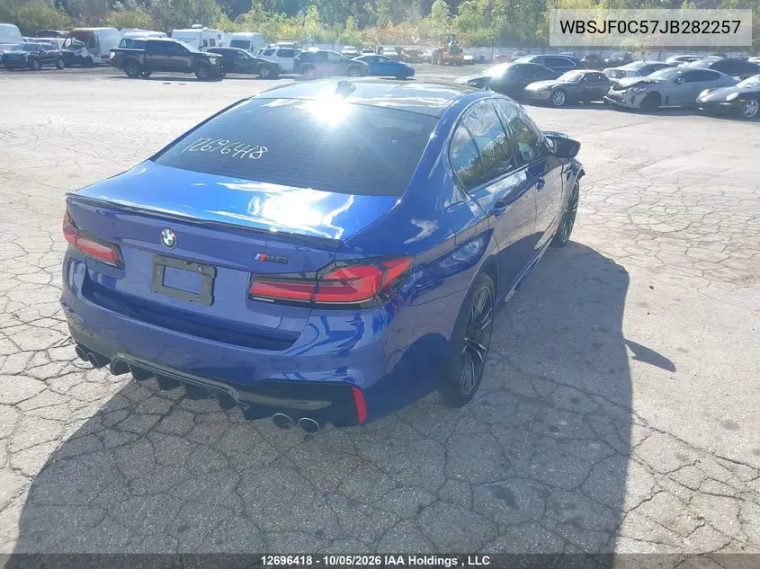2018 BMW M5 VIN WBSJF0C57JB282257 — фото 4