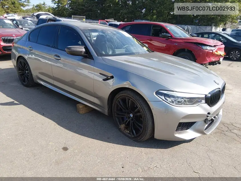 BMW M5 2020, VIN WBSJF0C07LCD02933