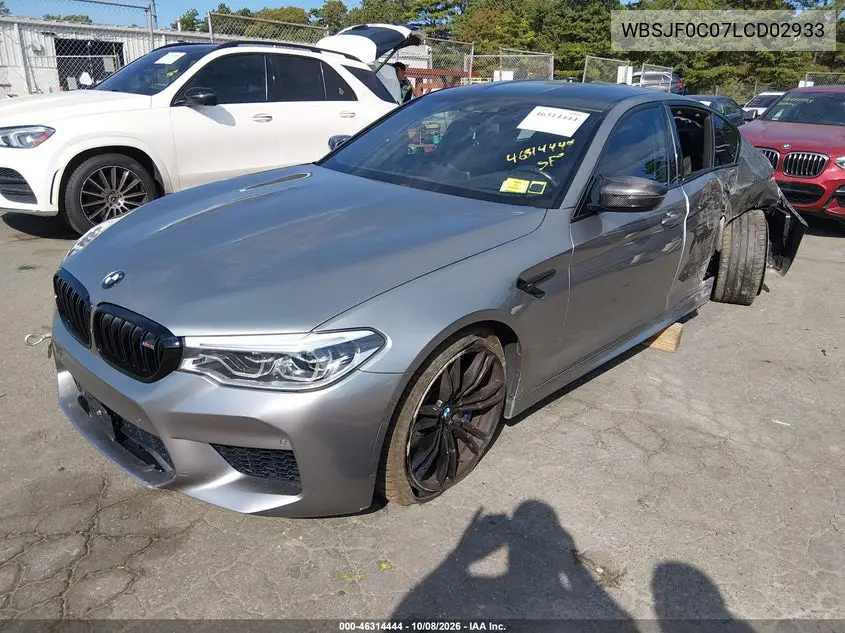 2020 BMW M5 VIN WBSJF0C07LCD02933 — фото 2