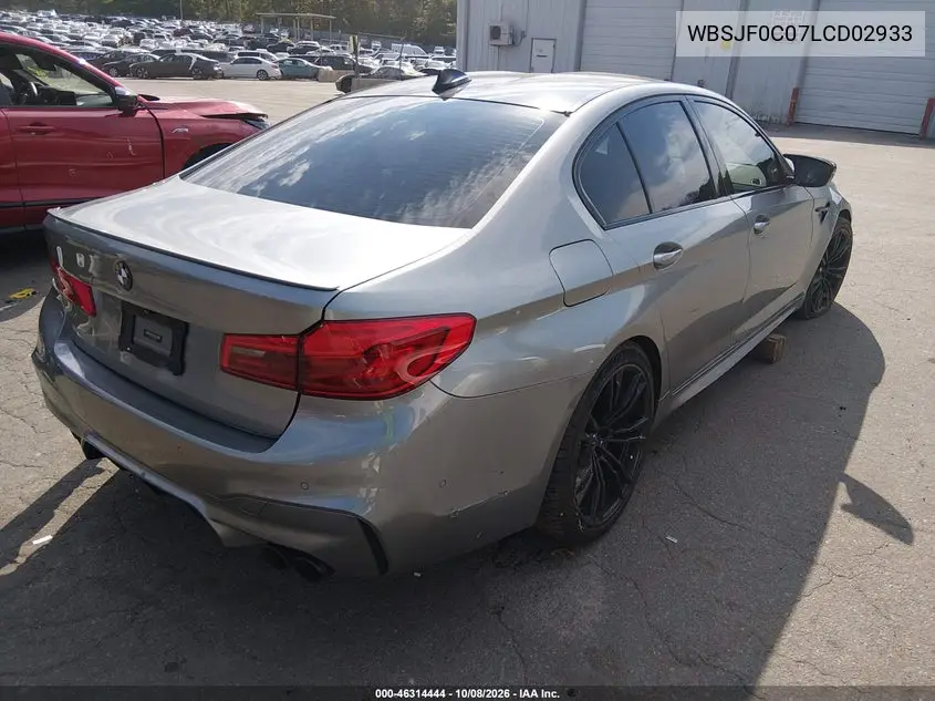2020 BMW M5 VIN WBSJF0C07LCD02933 — фото 4