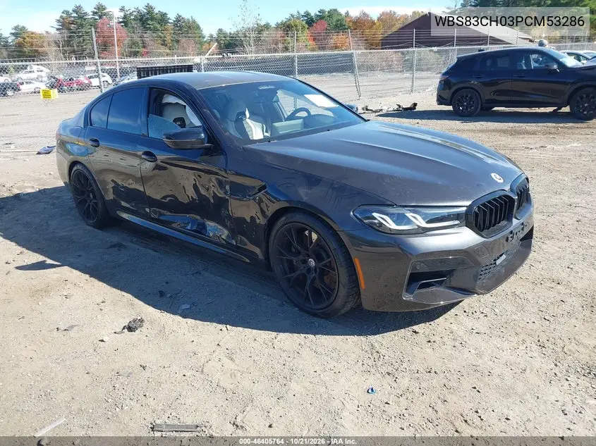 BMW M5 2023, VIN WBS83CH03PCM53286
