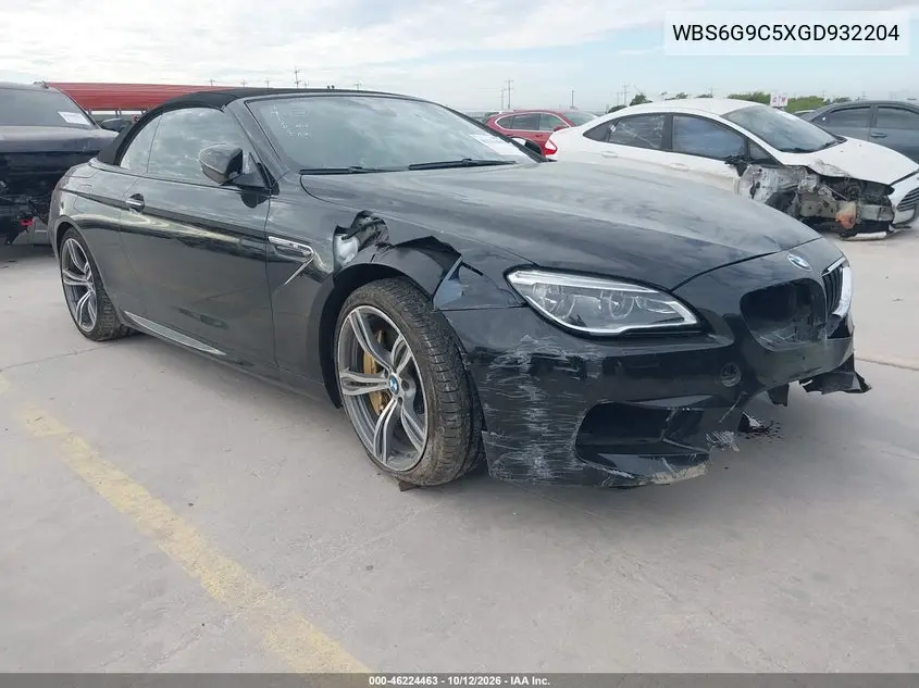 BMW M6 2016, VIN WBS6G9C5XGD932204