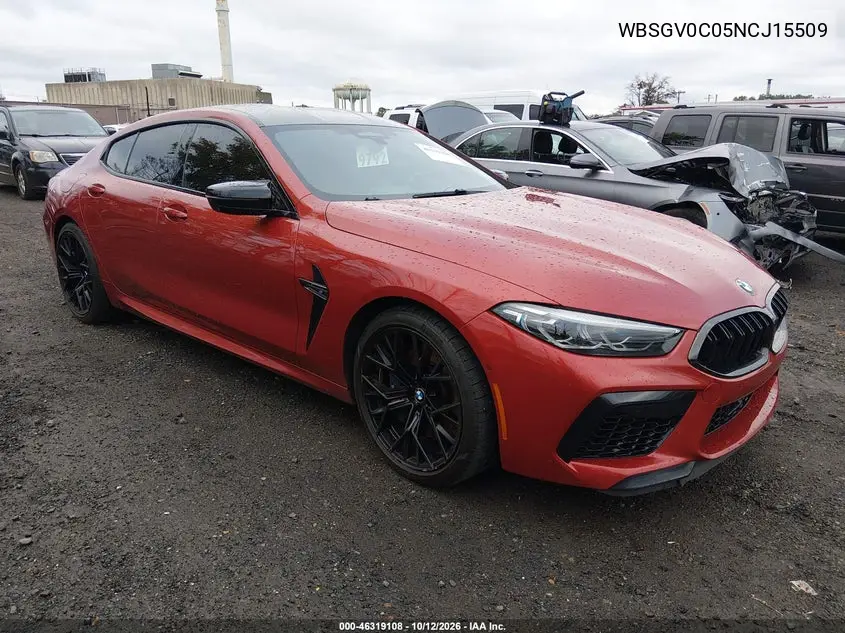 BMW M8 2022, VIN WBSGV0C05NCJ15509