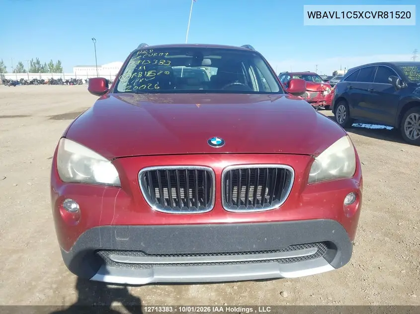 2012 BMW X1 VIN WBAVL1C5XCVR81520 — фото 12