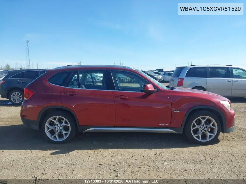 2012 BMW X1 VIN WBAVL1C5XCVR81520 — фото 13