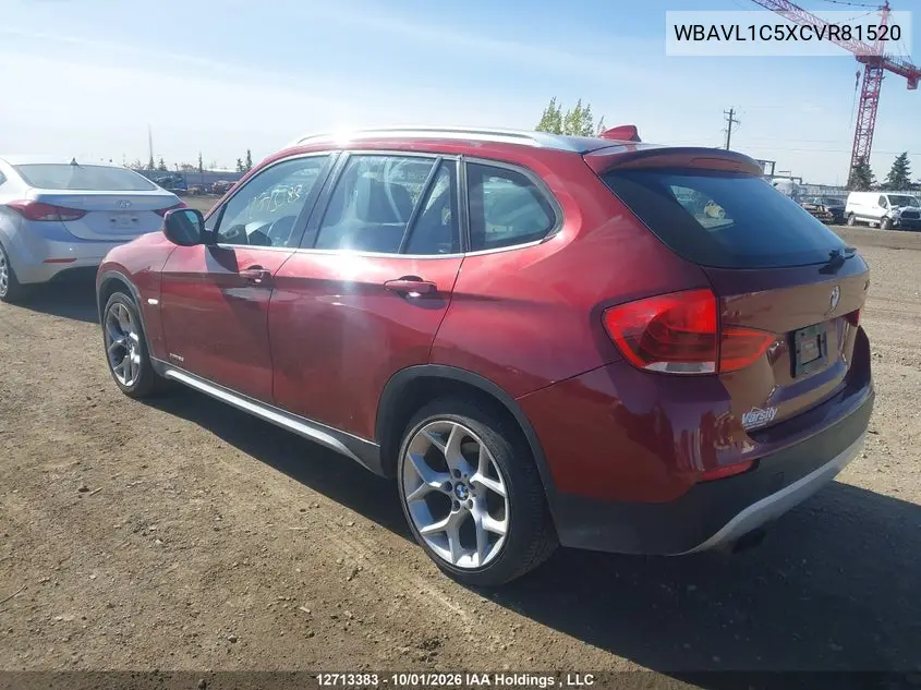 2012 BMW X1 VIN WBAVL1C5XCVR81520 — фото 3