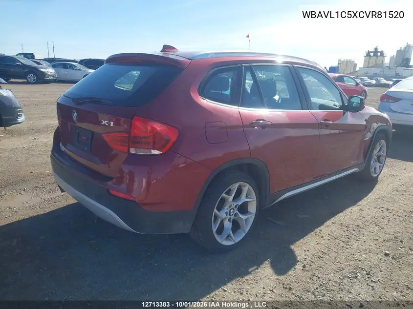 2012 BMW X1 VIN WBAVL1C5XCVR81520 — фото 4