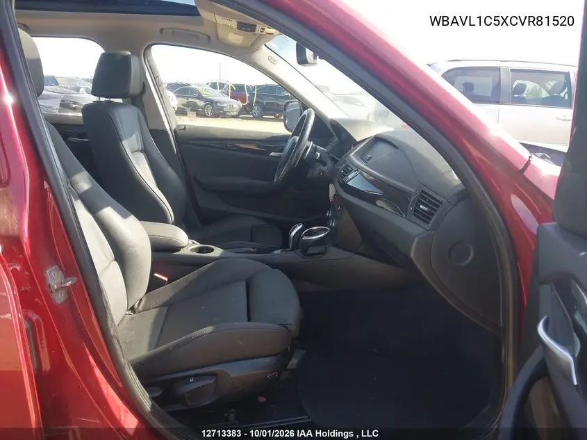 2012 BMW X1 VIN WBAVL1C5XCVR81520 — фото 5