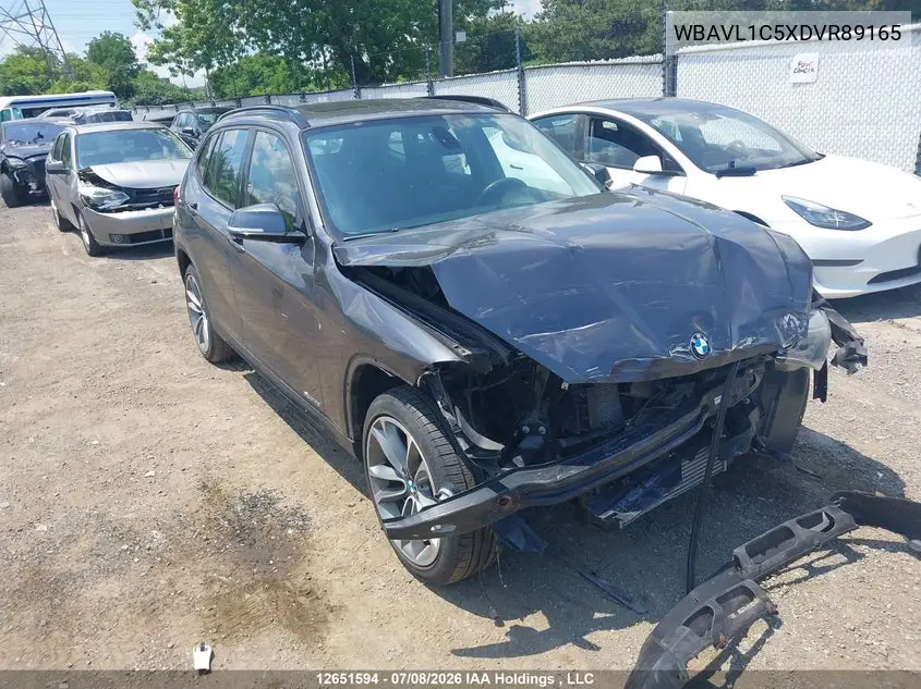 BMW X1 2013, VIN WBAVL1C5XDVR89165