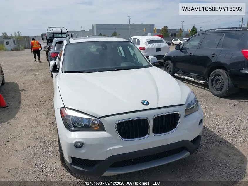 2014 BMW X1 VIN WBAVL1C58EVY18092 — фото 12