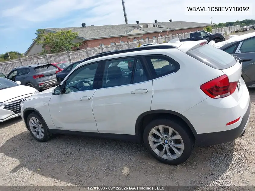2014 BMW X1 VIN WBAVL1C58EVY18092 — фото 14