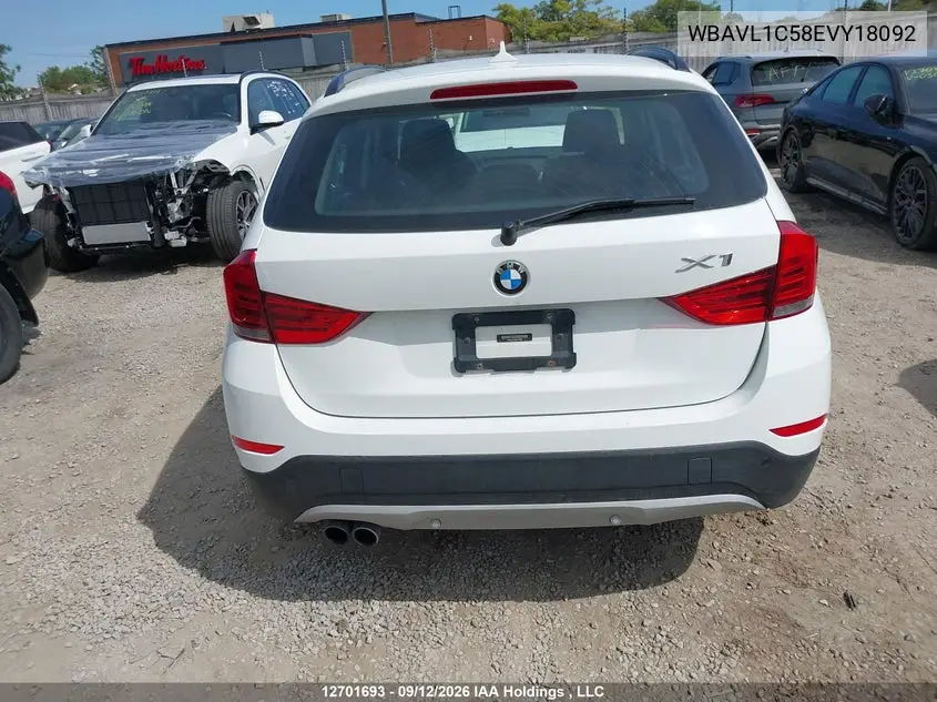 2014 BMW X1 VIN WBAVL1C58EVY18092 — фото 16