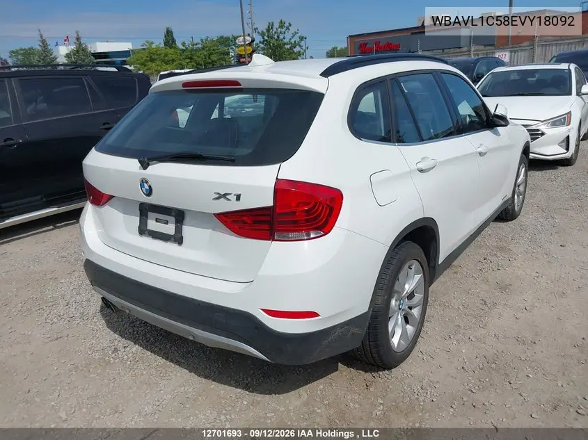 2014 BMW X1 VIN WBAVL1C58EVY18092 — фото 4