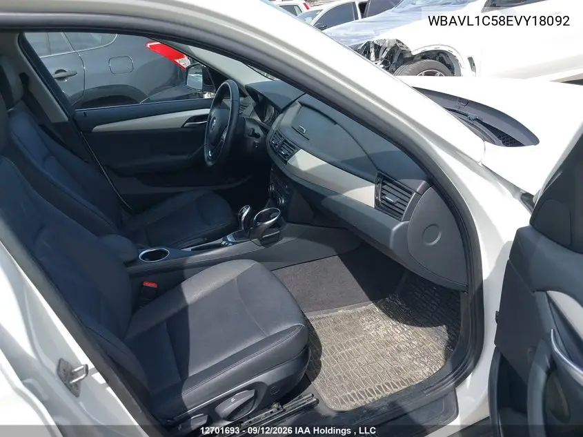 2014 BMW X1 VIN WBAVL1C58EVY18092 — фото 5
