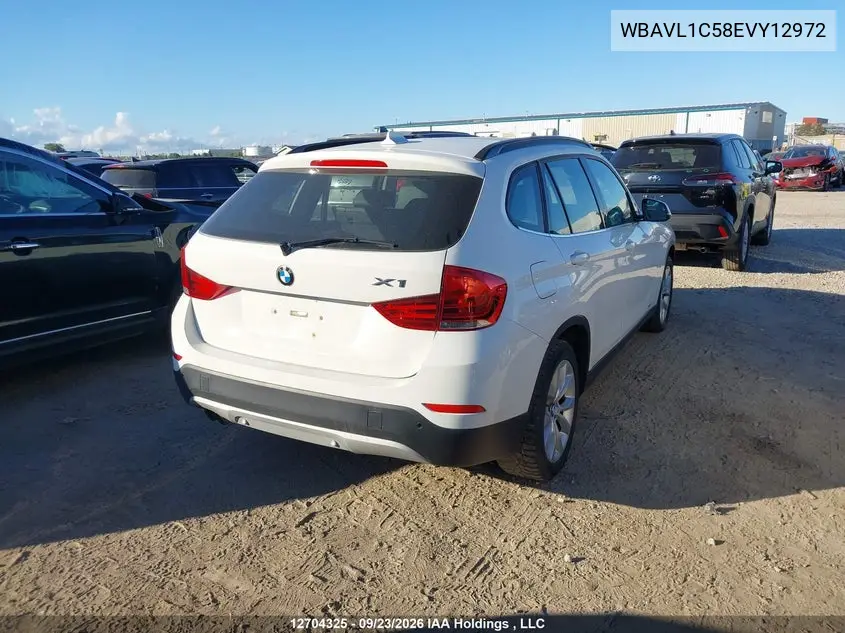 2014 BMW X1 VIN WBAVL1C58EVY12972 — фото 4