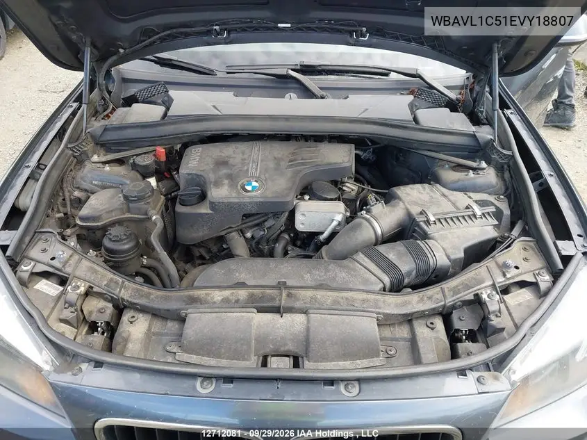 2014 BMW X1 VIN WBAVL1C51EVY18807 — фото 10