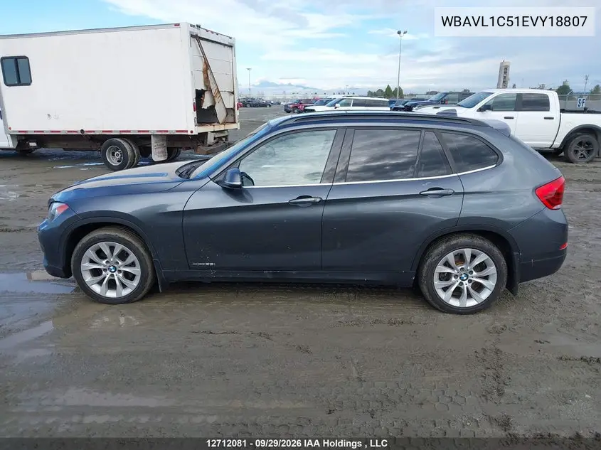 2014 BMW X1 VIN WBAVL1C51EVY18807 — фото 14