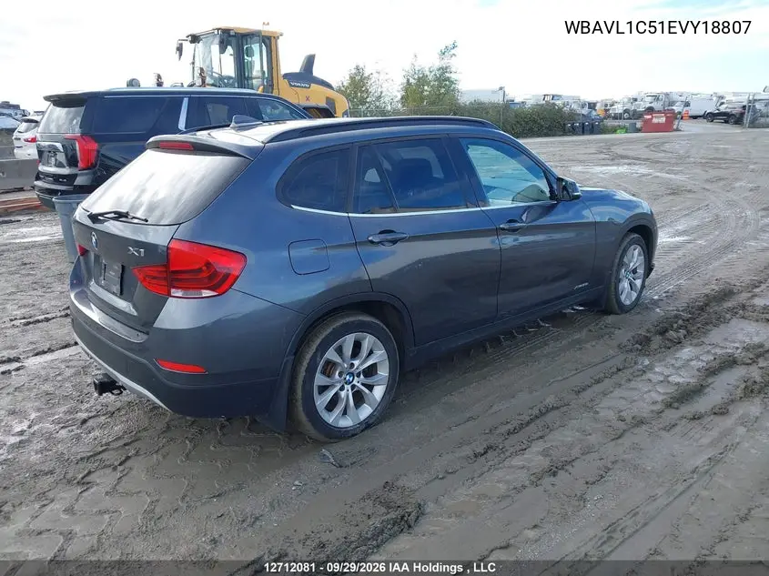 2014 BMW X1 VIN WBAVL1C51EVY18807 — фото 4