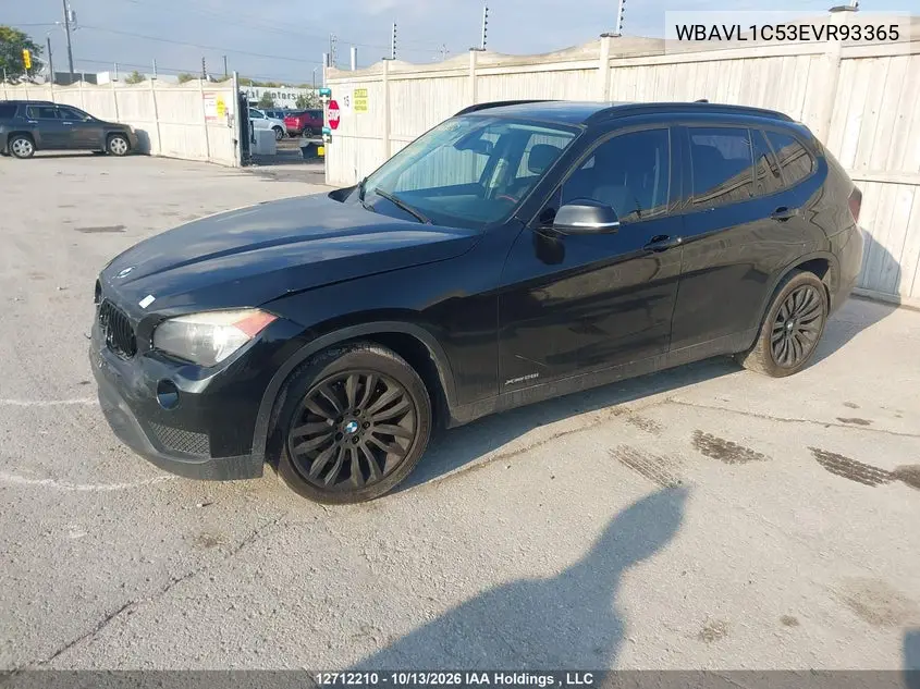 2014 BMW X1 VIN WBAVL1C53EVR93365 — фото 2