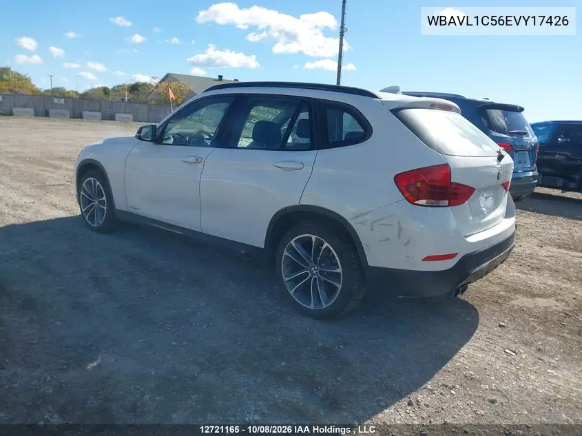 2014 BMW X1 VIN WBAVL1C56EVY17426 — фото 3