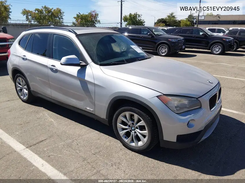 BMW X1 2014, VIN WBAVL1C51EVY20945