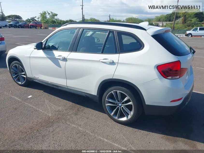 2014 BMW X1 VIN WBAVM1C59EVW51111 — фото 3