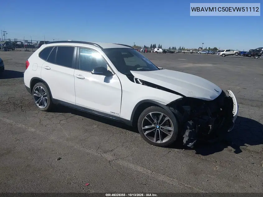 BMW X1 2014, VIN WBAVM1C50EVW51112