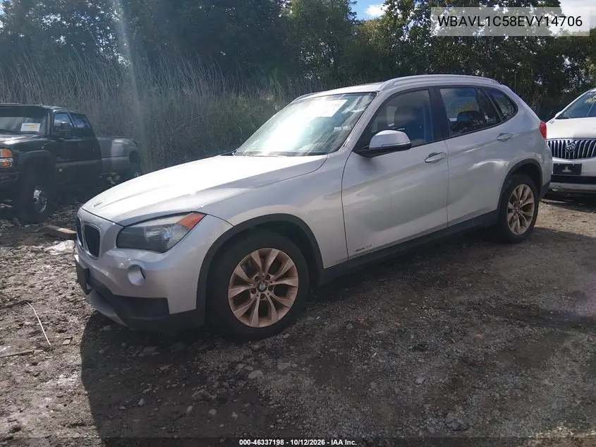2014 BMW X1 VIN WBAVL1C58EVY14706 — фото 2